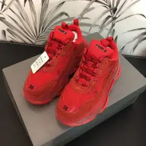  BALENCIAGA TRIPLE S CLEAR ROJAS - Imagen 6