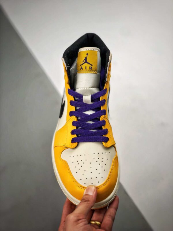 Réplica AIR JORDAN 1 MID GS 'LAKERS' - Imagen 4