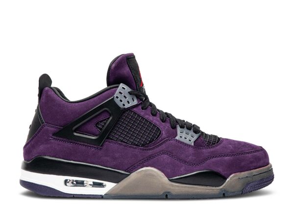 Réplica TRAVIS SCOTT X AIR JORDAN 4 RETRO 'PURPLE SUEDE - WHITE MIDSOLE' - Imagen 2