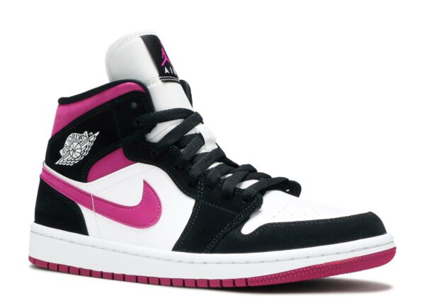 Réplica WMNS AIR JORDAN 1 MID 'BLACK CACTUS FLOWER' - Imagen 4
