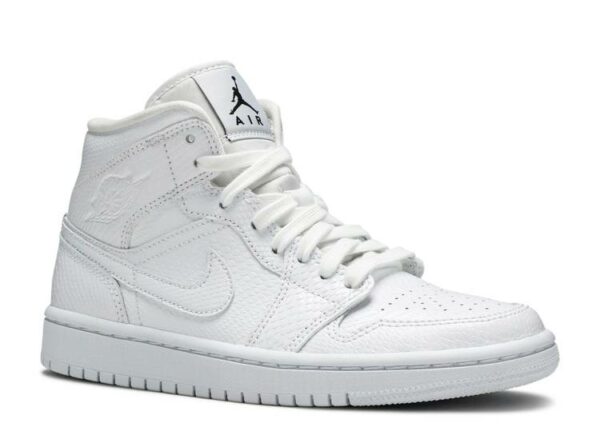 Réplica WMNS AIR JORDAN 1 MID 'WHITE SNAKESKIN' - Imagen 2