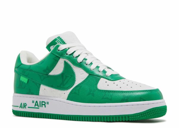 Réplica LOUIS VUITTON X AIR FORCE 1 LOW 'WHITE GYM GREEN' - Imagen 2