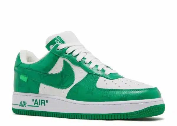 Réplica LOUIS VUITTON X AIR FORCE 1 LOW 'WHITE GYM GREEN' - Imagen 2