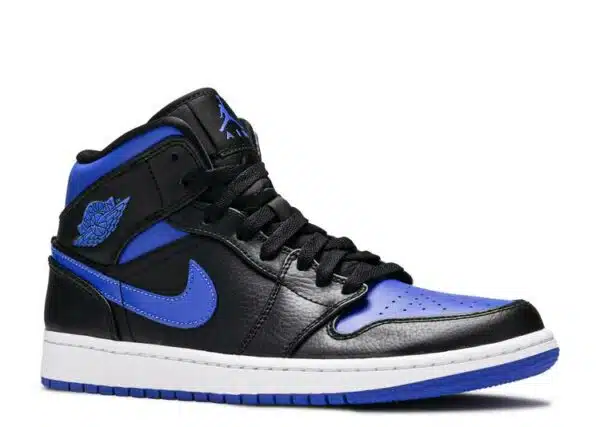 Réplica AIR JORDAN 1 MID 'BLACK HYPER ROYAL' - Imagen 2