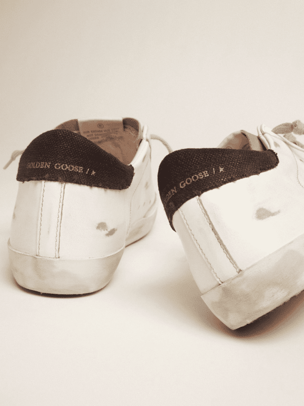 Réplica GOLDEN GOOSE  Super-Star sneakers with printed blue star - Imagen 4