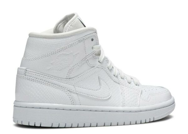 Réplica WMNS AIR JORDAN 1 MID 'WHITE SNAKESKIN' - Imagen 3