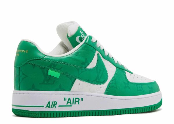Réplica LOUIS VUITTON X AIR FORCE 1 LOW 'WHITE GYM GREEN' - Imagen 3