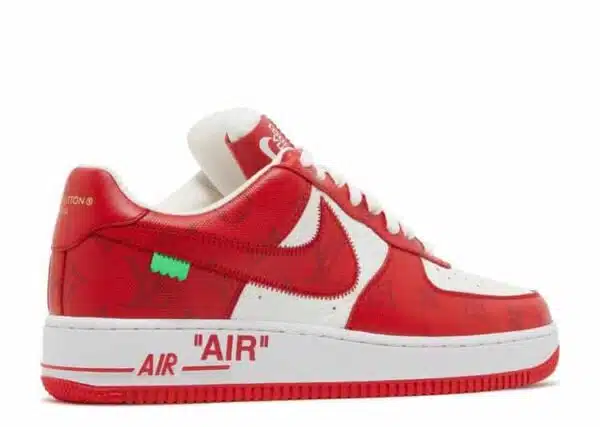 Réplica LOUIS VUITTON X AIR FORCE 1 LOW WHITE COMET RED - Imagen 3