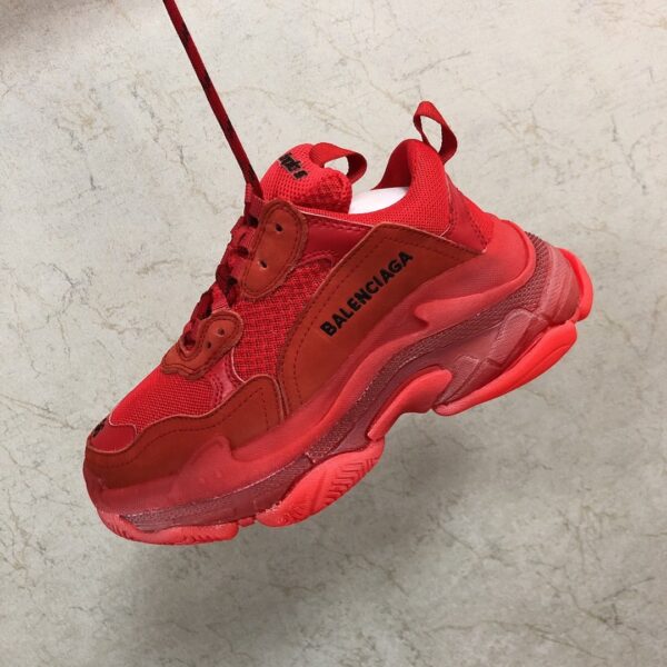 Réplica BALENCIAGA TRIPLE S CLEAR ROJAS - Imagen 5
