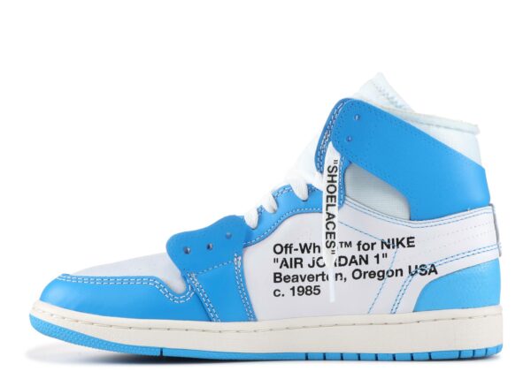 Réplica OFF-WHITE X AIR JORDAN 1 RETRO HIGH OG 'UNC' - Imagen 4