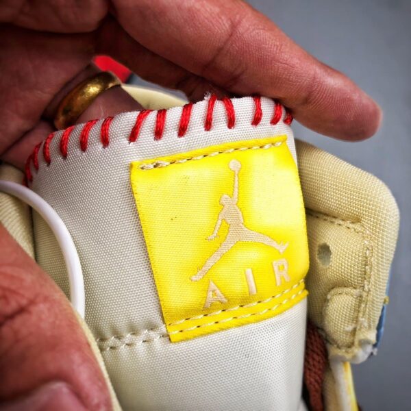 Réplica MAISON CHATEAU ROUGE X AIR JORDAN 1 MID SE 'FEARLESS' - Imagen 7