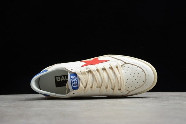 Réplica GOLDEN GOOSE SUPER STAR WHITE/RED/BLUE] - Imagen 3