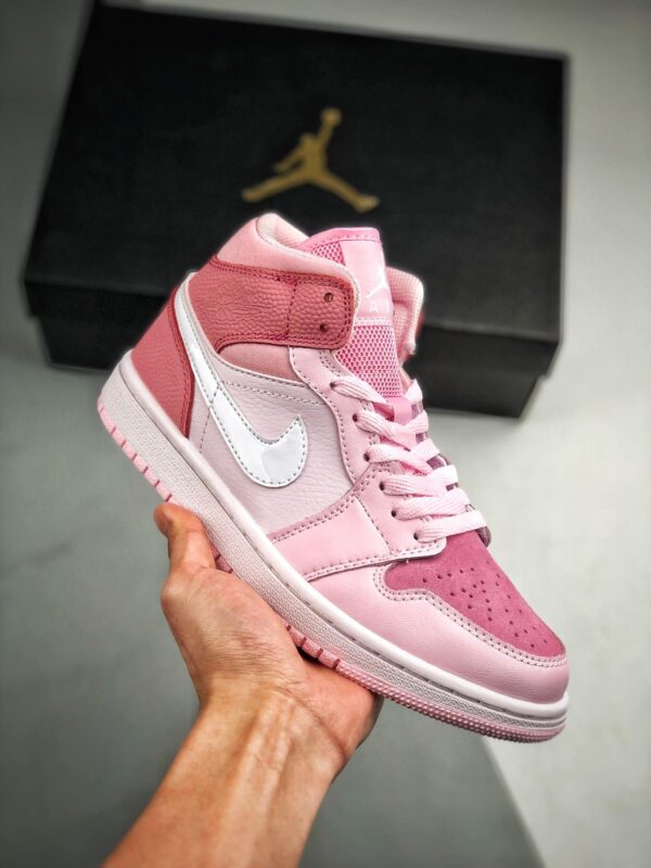 Réplica WMNS AIR JORDAN 1 MID 'DIGITAL PINK' - Imagen 4