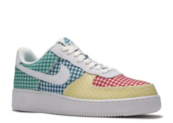 Réplica AIR FORCE 1 LOW QS «GINGHAM PACK – MULTICOLOR» - Imagen 2