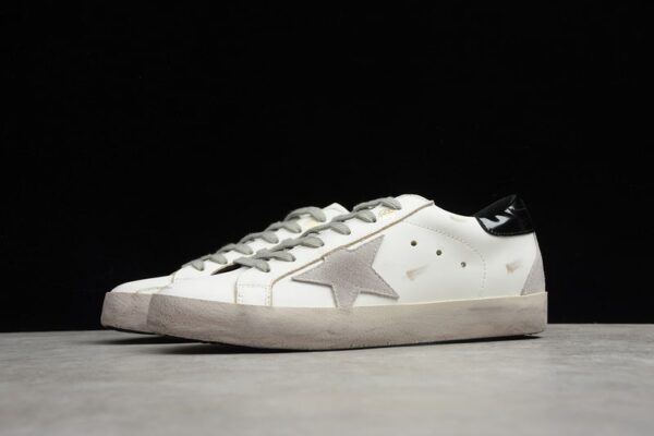 Réplica GOLDEN GOOSE Super-Star sneakers con estrella en gris y talon negro - Imagen 4