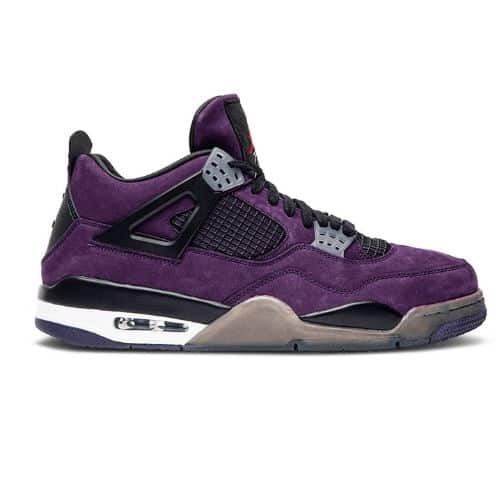 Réplica TRAVIS SCOTT X AIR JORDAN 4 RETRO 'PURPLE SUEDE - WHITE MIDSOLE'
