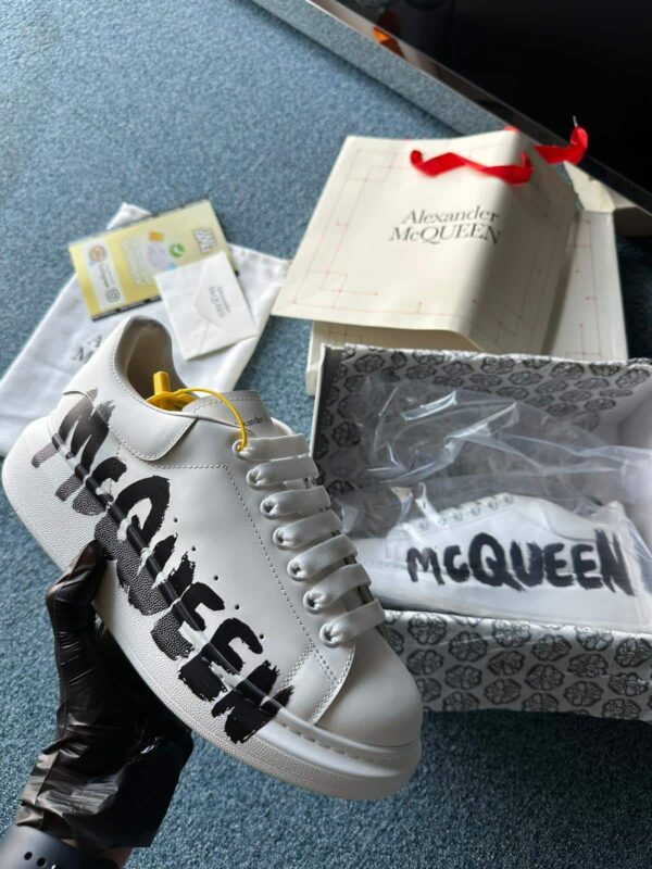 Réplica ALEXANDER MCQUEEN BLANCAS LOGO LATERAL - Imagen 3
