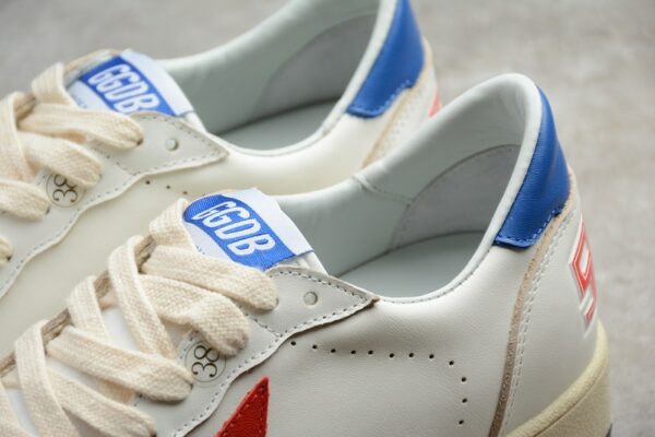 Réplica GOLDEN GOOSE SUPER STAR WHITE/RED/BLUE] - Imagen 7