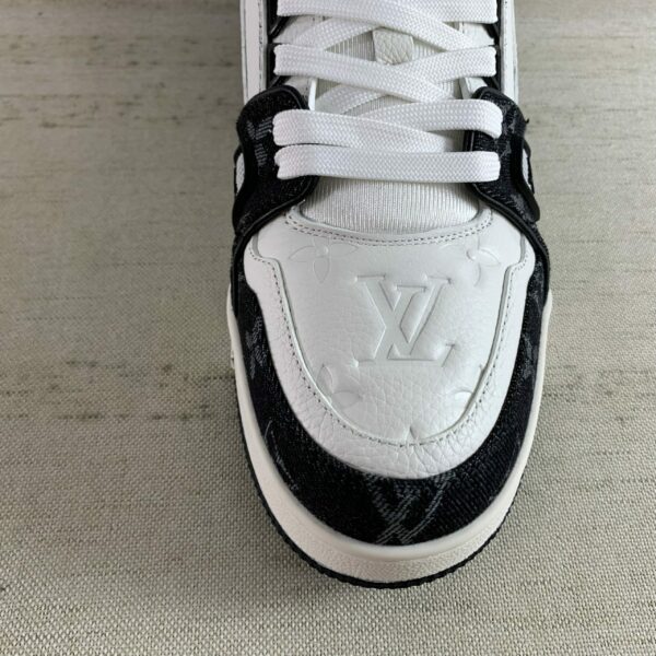Replica LOUIS VUITTON LV TRAINER NEGRA - Imagen 6