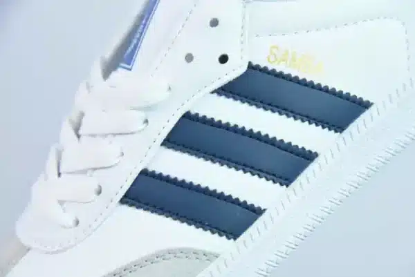 Réplica ADIDAS SAMBA ‘BLANCAS Y AZUL MARINO’ - Imagen 3