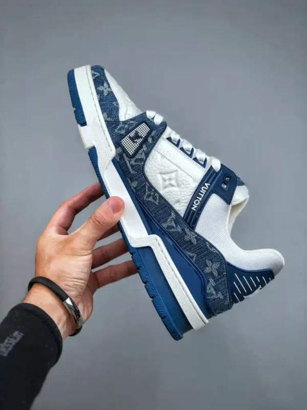 Réplica LOUIS VUITTON LV TRAINER 'AZULES' - Imagen 7