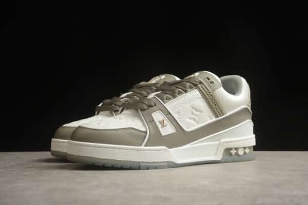 Réplica LOUIS VUITTON LV TRAINER ‘BEIGE Y BLANCAS’ - Imagen 7