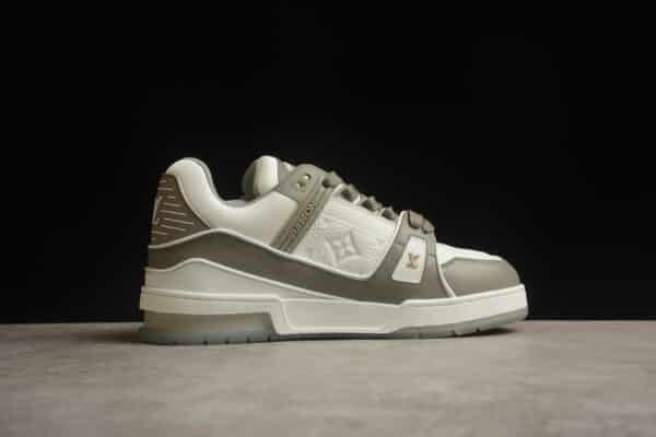Réplica LOUIS VUITTON LV TRAINER ‘BEIGE Y BLANCAS’ - Imagen 6