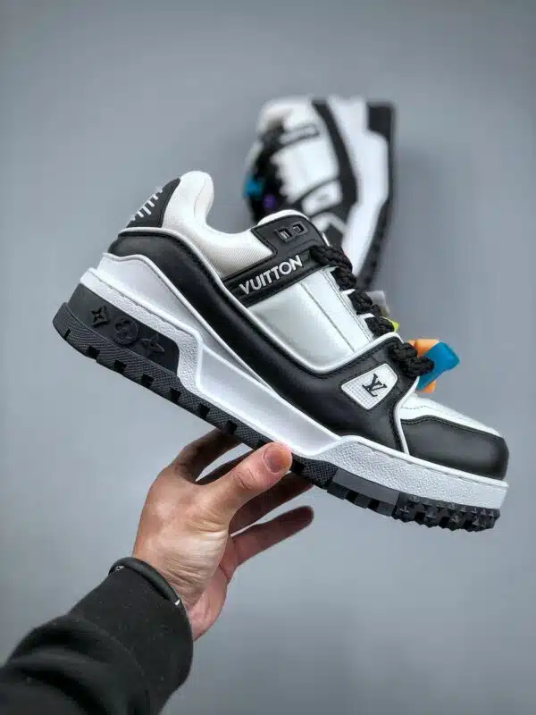 réplica LOUIS VUITTON TRAINER MAXI ‘WHITE & BLACK’ - Imagen 7