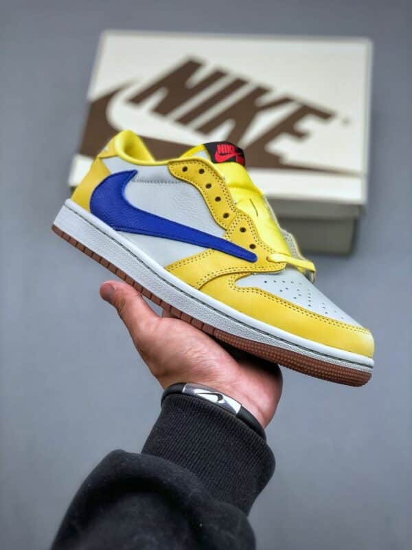 Réplica TRAVIS SCOTT X JORDAN RETRO 1 LOW ‘CANARY’ - Imagen 8