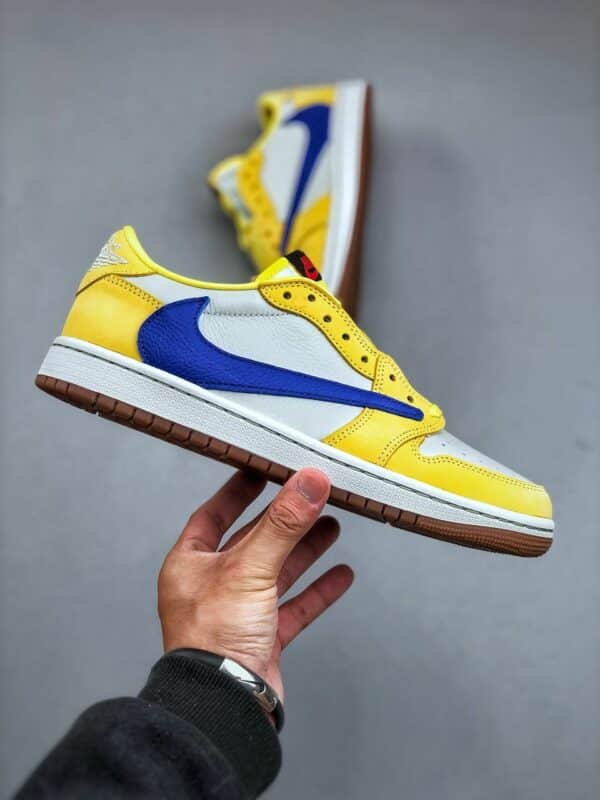 Réplica TRAVIS SCOTT X JORDAN RETRO 1 LOW ‘CANARY’ - Imagen 9