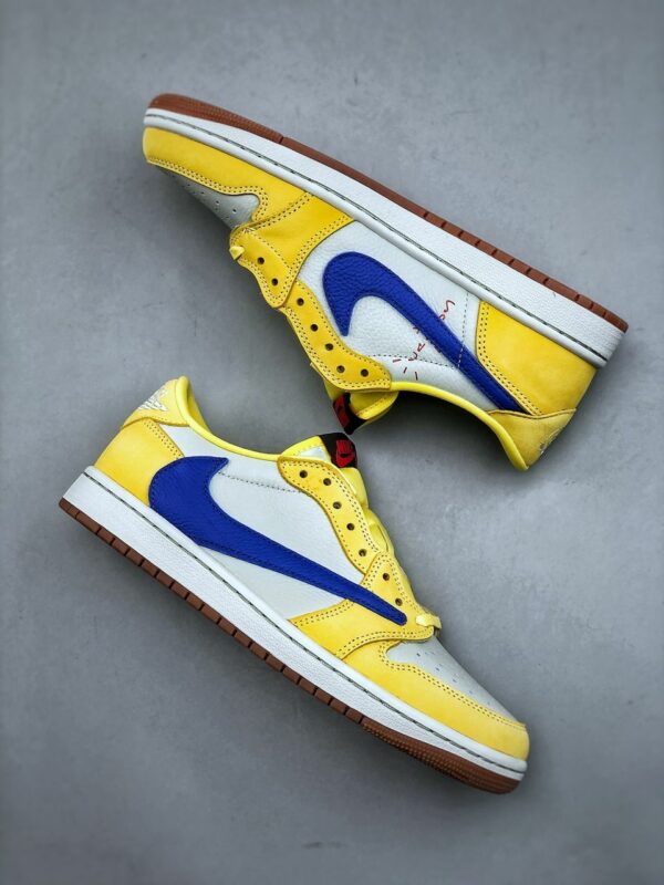 Réplica TRAVIS SCOTT X JORDAN RETRO 1 LOW ‘CANARY’ - Imagen 2