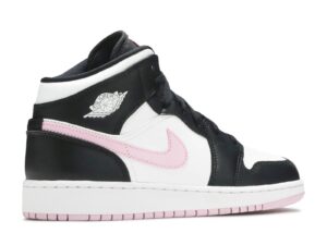  AIR JORDAN 1 MID GS 'WHITE ARCTIC PINK' - Imagen 3