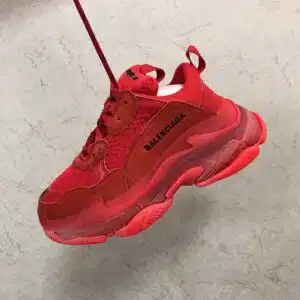  BALENCIAGA TRIPLE S CLEAR ROJAS - Imagen 5