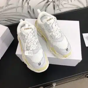  BALENCIAGA TRIPLE S TODO BLANCAS - Imagen 4