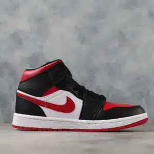  AIR JORDAN 1 MID 'BLACK FIRE RED' - Imagen 5