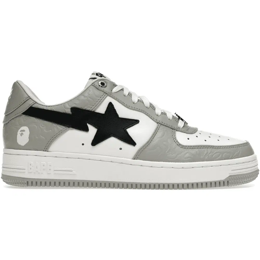 BAPESTA-LOW-M2-‘WHITE-GREY BAPESTA LOW M2 ‘WHITE GREY - Imagen 1