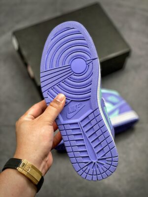  JORDAN 1 MID PURPLE AQUA - Imagen 5