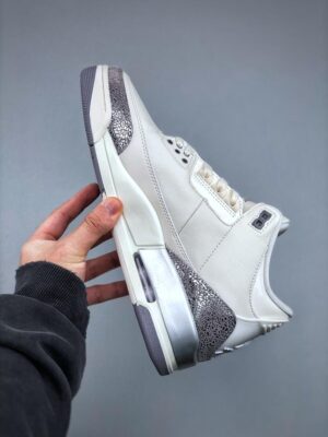  JORDAN 3 RETRO SAIL 'CEMENT GREY' - Imagen 8