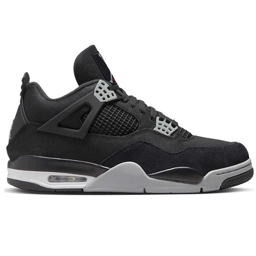 JORDAN-4-BLACK-CANVAS.png RÉPLICA JORDAN 4 BLACK CANVAS - Imagen 1