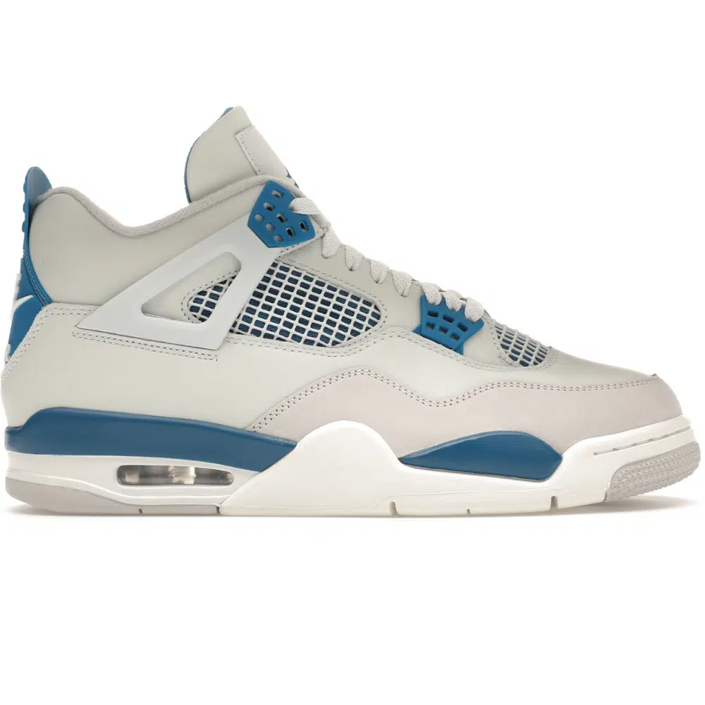 JORDAN 4 RETRO MILITARY BLUE (2024) RÉPLICA JORDAN 4 RETRO MILITARY BLUE (2024) - Imagen 1
