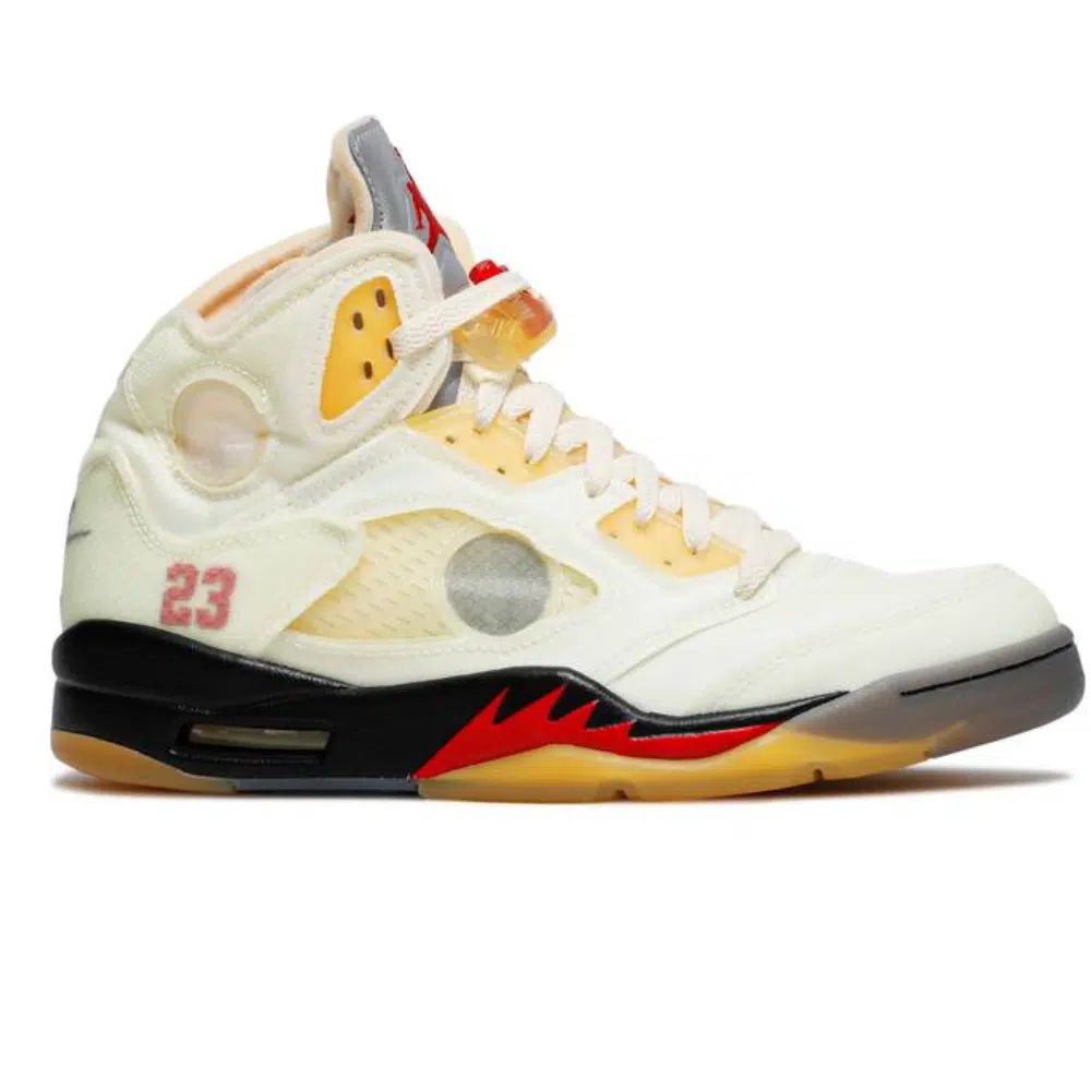 JORDAN RETRO 5 OFF-WHITE ‘SAIL’ RÉPLICA JORDAN RETRO 5 OFF-WHITE ‘SAIL’ - Imagen 1