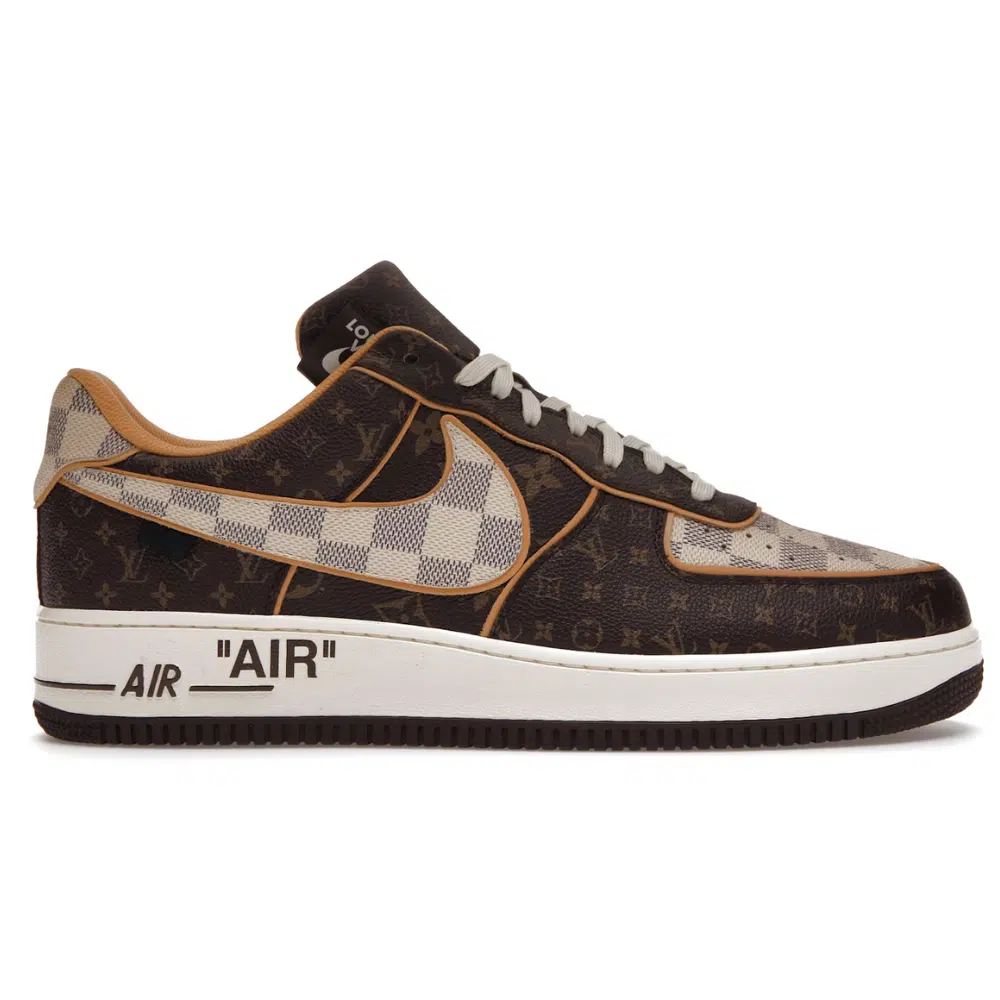 LOUIS VUITTON AIR FORCE 1 X LOW MONOGRAM 'BROWN' RÉPLICA LOUIS VUITTON X AIR FORCE 1 MONOGRAM 'BROWN' - Imagen 1