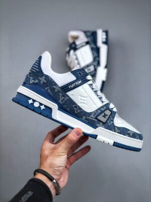  LOUIS VUITTON LV TRAINER 'AZUL' - Imagen 6