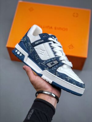  LOUIS VUITTON LV TRAINER 'AZUL' - Imagen 8