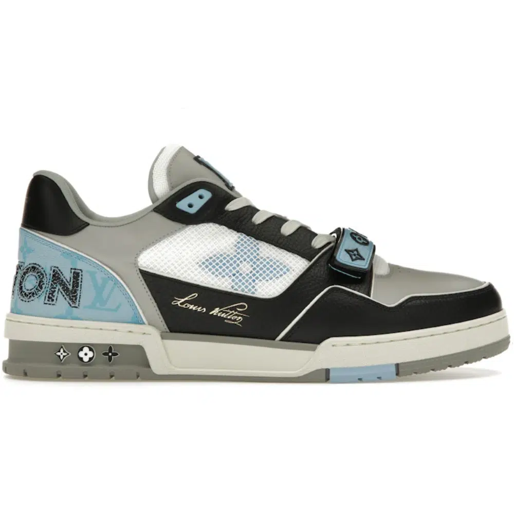 LOUIS VUITTON LV TRAINER 'BLUE GREY BLACK' RÉPLICA LOUIS VUITTON LV TRAINER 'AZULES, GRISES Y NEGRAS' - Imagen 1