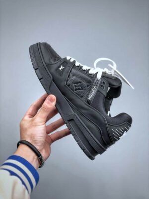  LOUIS VUITTON TRAINER EMBOSSED MONOGRAM 'NEGRAS' - Imagen 8