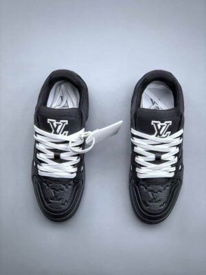  LOUIS VUITTON TRAINER EMBOSSED MONOGRAM 'NEGRAS' - Imagen 6