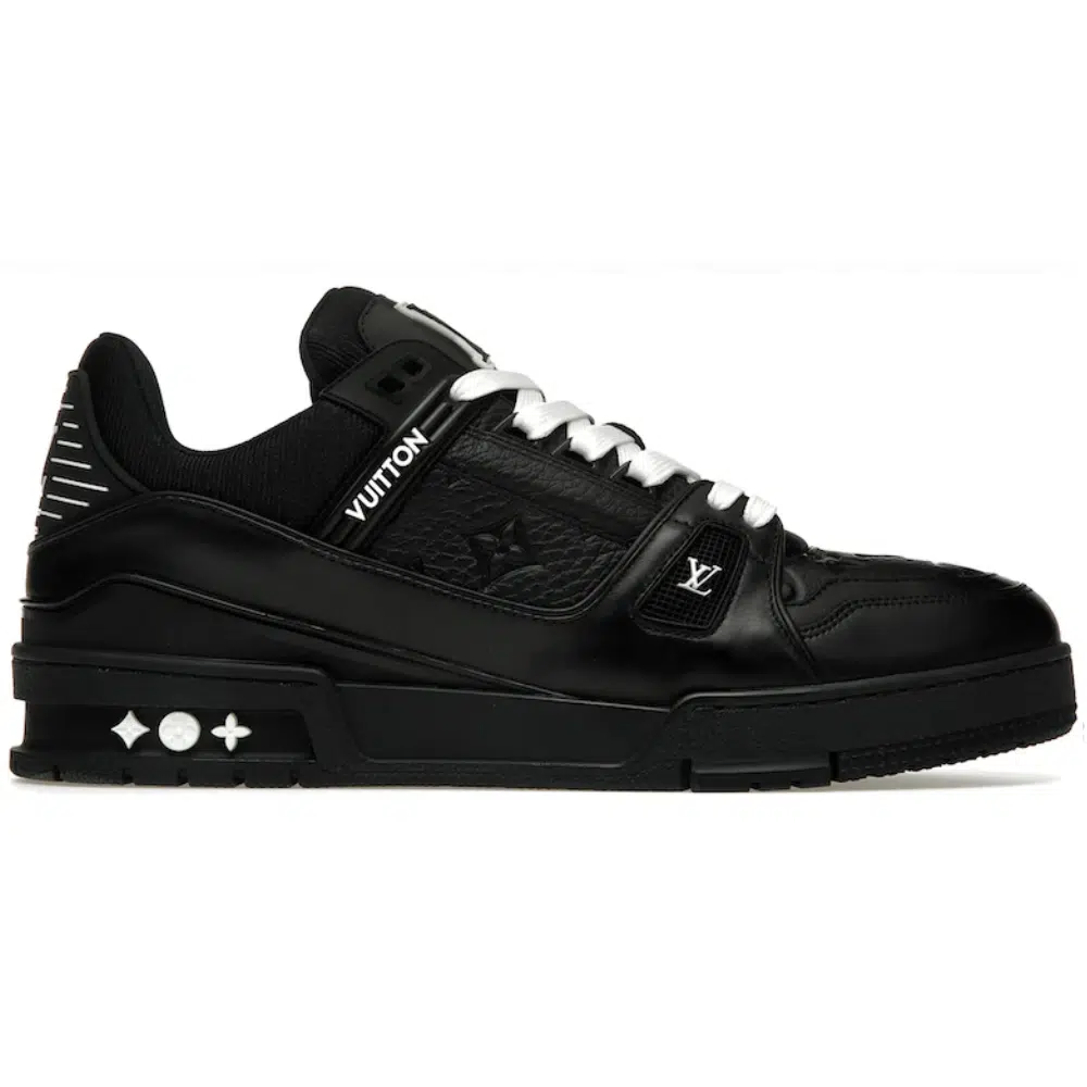 _LOUIS VUITTON TRAINER EMBOSSED MONOGRAM 'NEGRAS' RÉPLICA LOUIS VUITTON TRAINER EMBOSSED MONOGRAM 'NEGRAS' - Imagen 1