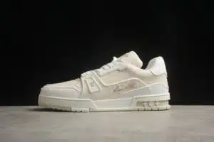  LV TRAINER 'BEIGE BLANCAS' MONOGRAM DENIM - Imagen 6