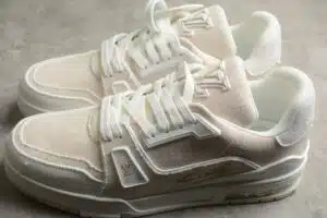  LV TRAINER 'BEIGE BLANCAS' MONOGRAM DENIM - Imagen 2